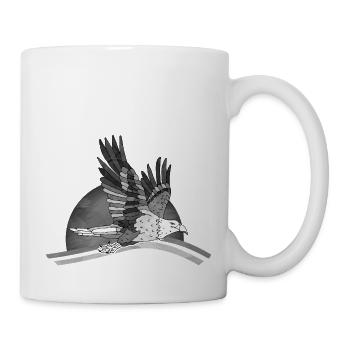 Oiseau - Mug blanc - blanc - Droite