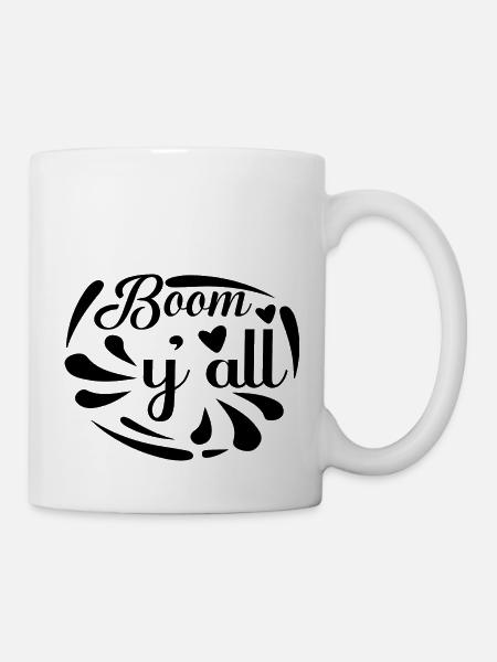 Boom y´all - Tasse - Weiß