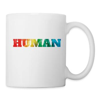 Arc-en-ciel humain humain - Mug blanc - blanc - Droite