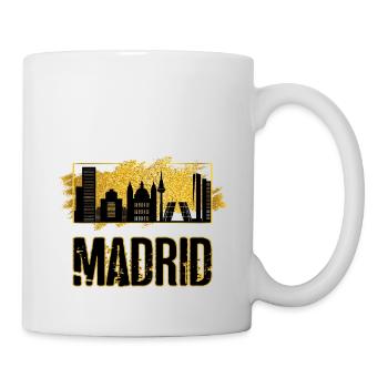 Madrid Espagne Ville Skyline Or Accueil Amour - Mug blanc - blanc - Droite