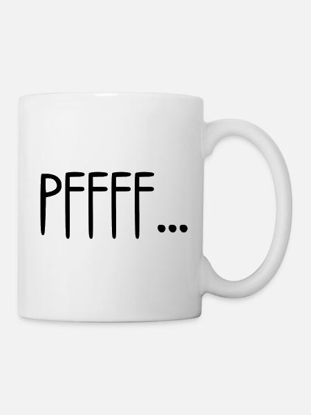 pffff - Mug blanc - blanc