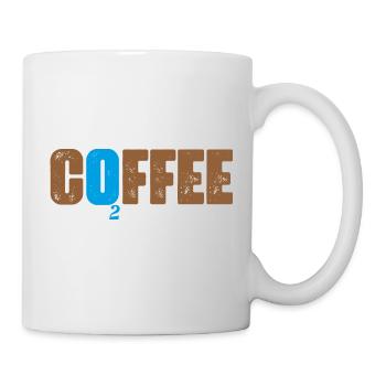 i like coffee with my oxygen, - Mug blanc - blanc - Droite