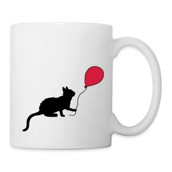 Red Balloon Kitten Plays - Mug - white - Right