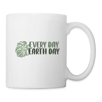 Tous les jours - Jour de la Terre - Mug blanc - blanc - Droite