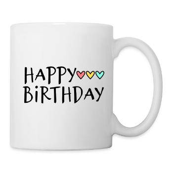 JAHRESTAG. ALLES GUTE ZUM GEBURTSTAG!. ALLES GUTE ZUM GEBURTSTAG!. - Tasse - Weiß - Rechts