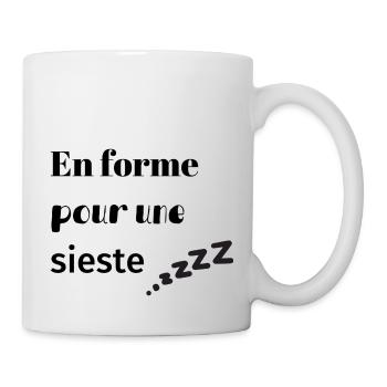 En forme pour une sieste - Mug blanc - blanc - Droite