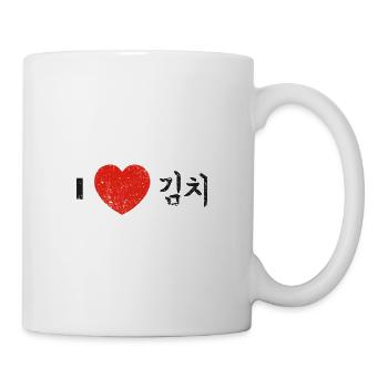 I love Kimchi - Koreanisches Essen K-Pop - Tasse - Weiß - Rechts