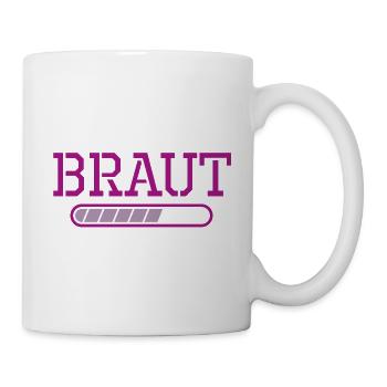 Braut JGA Ladebalken Junggesellinnenabschied - Tasse - Weiß - Rechts