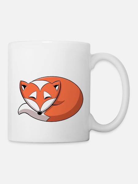 Fuchs - Tasse - Weiß