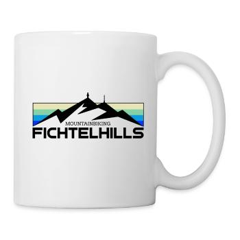 Fichtelhills Mountainbiking Fichtelgebirge Fahrrad - Tasse - Weiß - Rechts