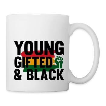 Jung Hochbegabter Schwarz - Tasse - Weiß - Rechts