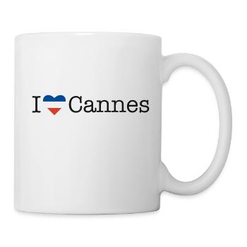 I love Cannes - Tasse - Weiß - Rechts