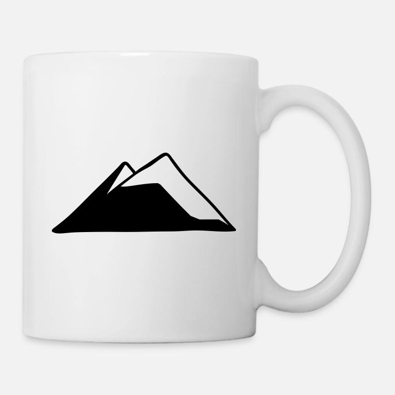 Montagnes Montagnes Surface de dessin 1 - Mug blanc - blanc
