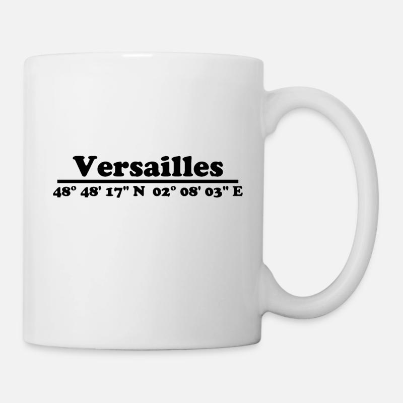 Coordonnées de Versailles - Mug blanc - blanc
