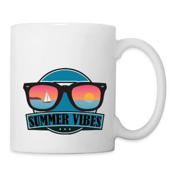 Sun Glasses Sea Summer Holiday - Mug - white - Right