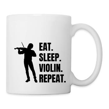 Violin Orchestra Music Violin Player Violin - Mug - white - Right