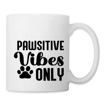 Pawsitive Vibes Only - Mug - white - Right