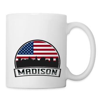 Madison USA Skyline - Tasse - Weiß - Rechts