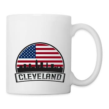 Horizon de Cleveland - Mug blanc - blanc - Droite