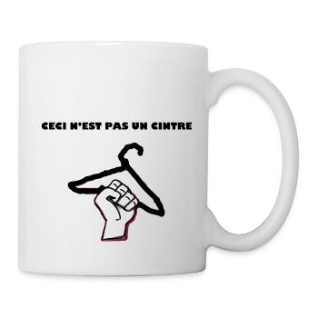 Produits ceci n’est pas un cintre - Mug blanc - blanc - Droite