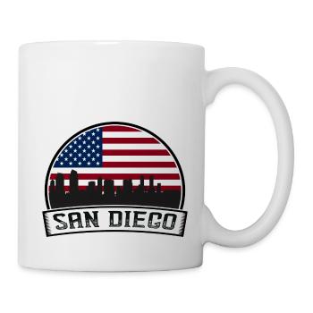 San Diego - Tasse - Weiß - Rechts