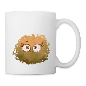Little Pelota Monster n°1 - yellow - Mug - white - Right