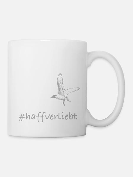 #haffverliebt - Tasse - Weiß