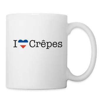 I love Crêpes - Tasse - Weiß - Rechts