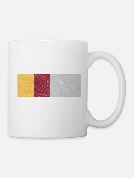 Roma-Flagge - Tasse - Weiß