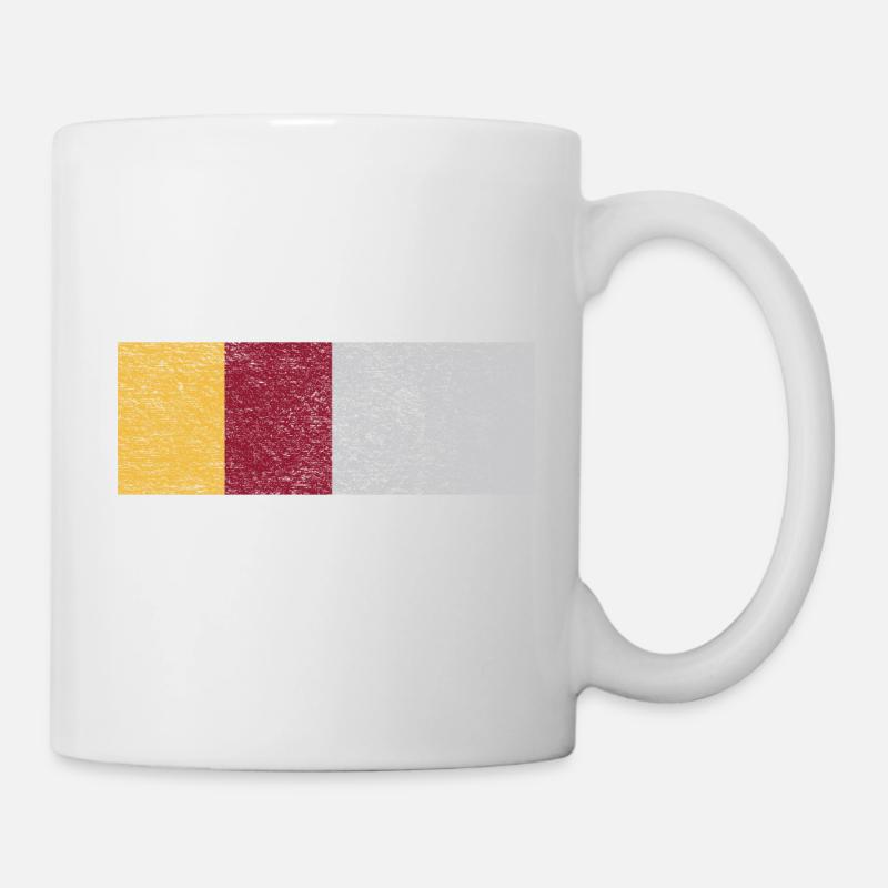 Roma-Flagge - Tasse - Weiß