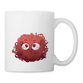 Little Pelota Monster n°1 – red - Mug - white - Right