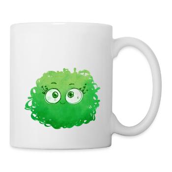 Little Pelota Monster n°1 – green - Mug - white - Right