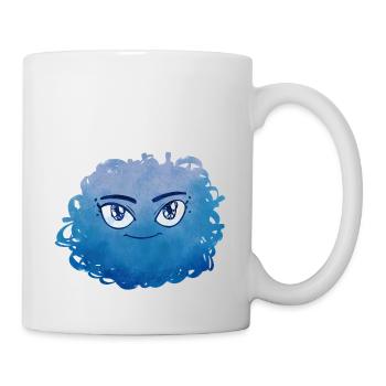 Little Pelota Monster n°6 – blue - Mug - white - Right