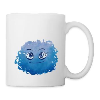 Little Pelota Monster n°8 – blue - Mug - white - Right