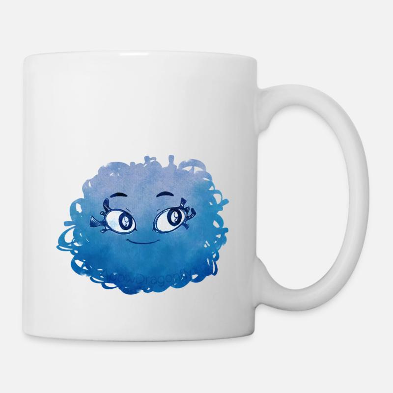Little Pelota Monster n°3 – blue - Mug - white
