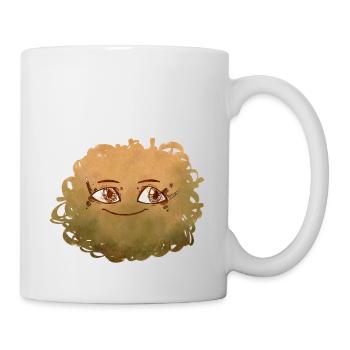 Little Pelota Monster n°5 – yellow - Mug - white - Right