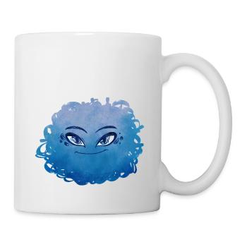 Little Pelota Monster n°10 – blue - Mug - white - Right