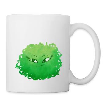 Little Pelota Monster n°7 – green - Mug - white - Right
