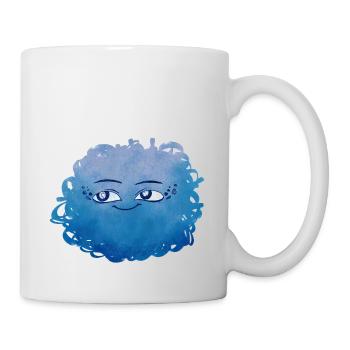 Little Pelota Monster n°4 – blue - Mug - white - Right