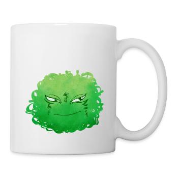 Little Pelota Monster n°9 – green - Mug - white - Right