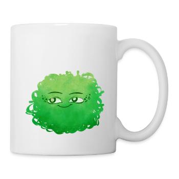 Little Pelota Monster n°4 – green - Mug - white - Right