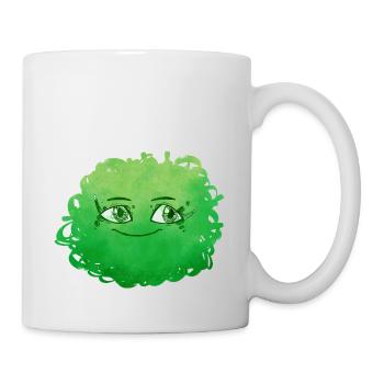 Little Pelota Monster n°5 – green - Mug - white - Right