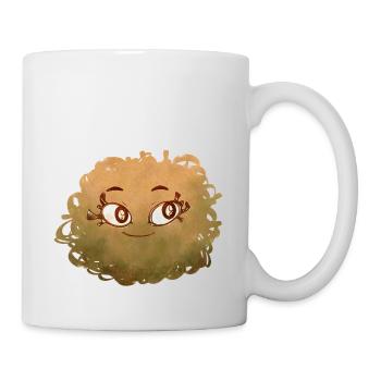 Little Pelota Monster n°3 – yellow - Mug - white - Right