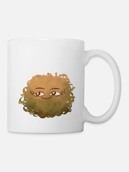 Little Pelota Monster n°4 – yellow - Mug - white