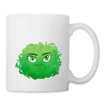 Little Pelota Monster n°6 – green - Mug - white - Right
