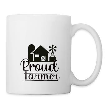 Proud to be a farmer - Proud Farmer Motiv - Mug - white - Right