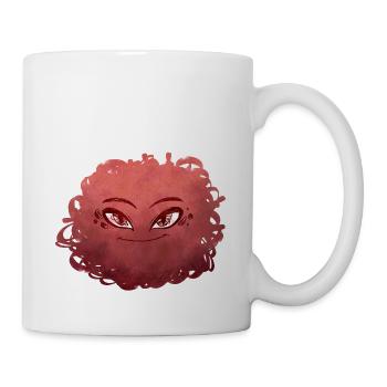 Little Pelota Monster n°10 – red - Mug - white - Right