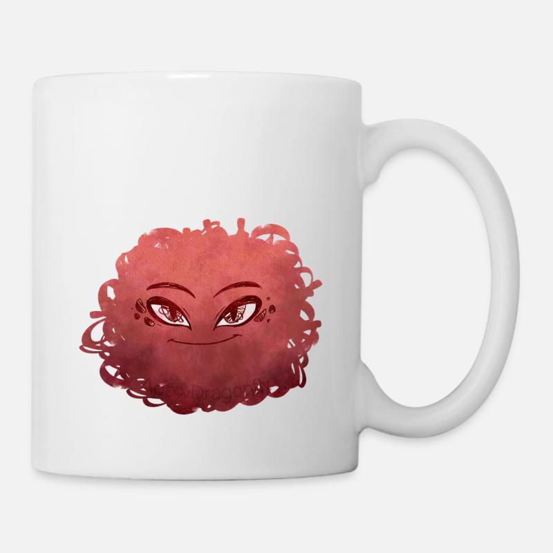 Petit Monstre pelote n°10 – rouge - Mug blanc - blanc
