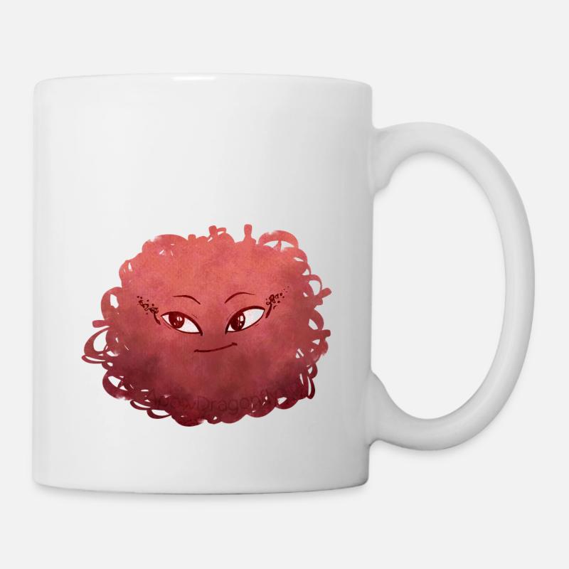 Petit Monstre pelote n°7 – rouge - Mug blanc - blanc