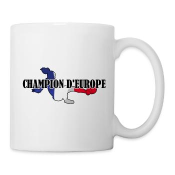 Champion d'europe | football féminin 2022 - Tasse - Weiß - Rechts